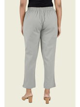 GREY COTTON PANTS - SKYTICK